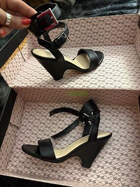 Victorias Secret Double Buckle Heels